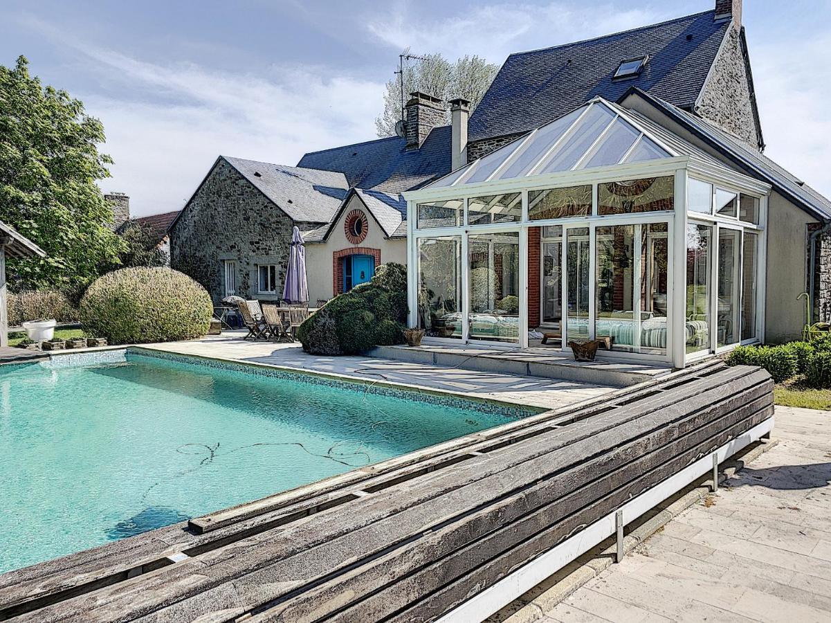 Gite De Charme "La Maison Saint-Leonard" Avec Piscine, Spa, Vue Sur Le Mont Saint-Michel Vains 외부 사진
