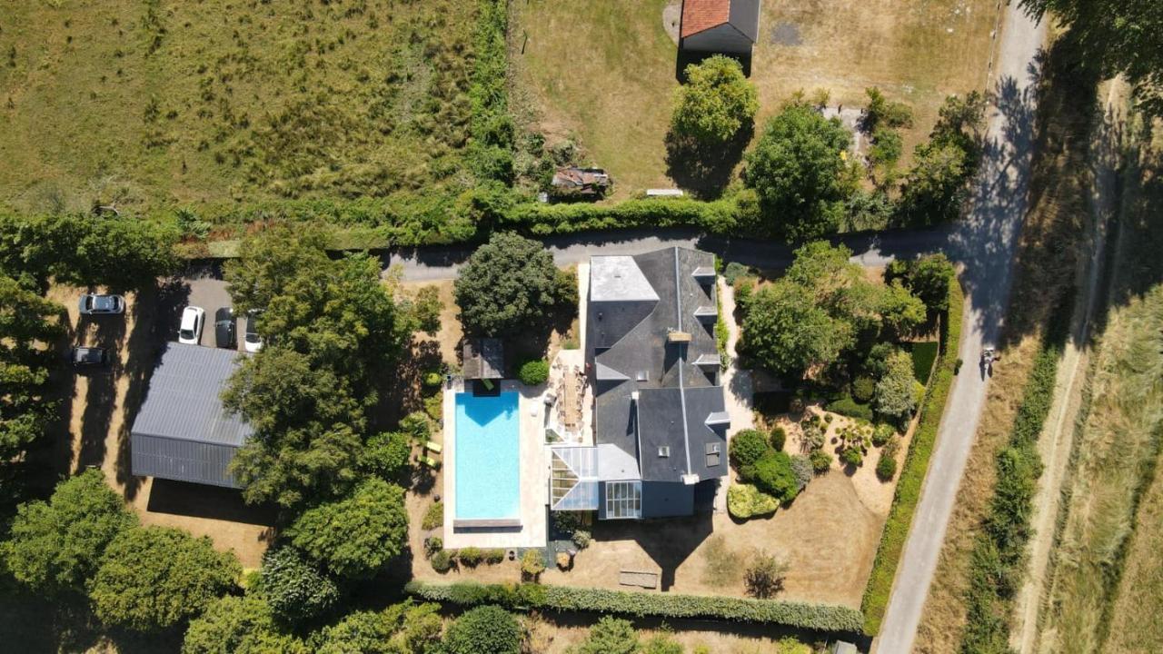 Gite De Charme "La Maison Saint-Leonard" Avec Piscine, Spa, Vue Sur Le Mont Saint-Michel Vains 외부 사진